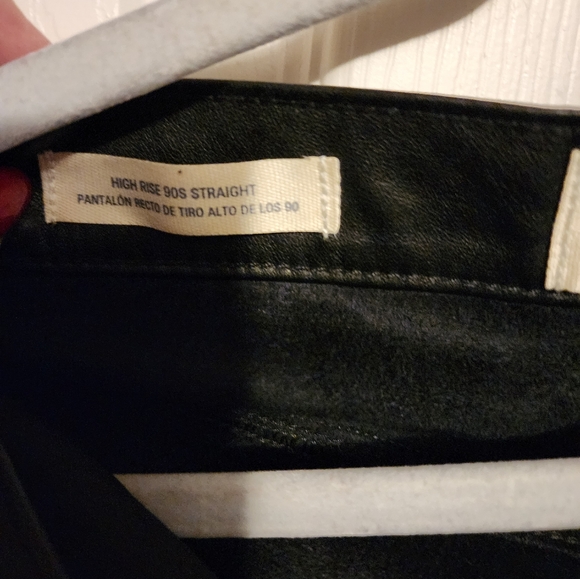 Universal Thread Faux Leather Pants in black, size 14 short - Picture 4 of 4